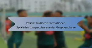 Italien: Taktische Formationen, Spielerleistungen, Analyse der Gruppenphase