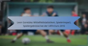 Leon Goretzka: Mittelfeldstatistiken, Spielerimpact, Spielergebnisse bei der UEFA Euro 2016